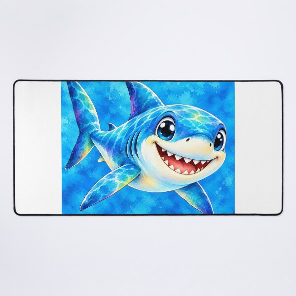 Item preview, Cute Colorful Shark Watercolor designed and sold by trendspatterns.