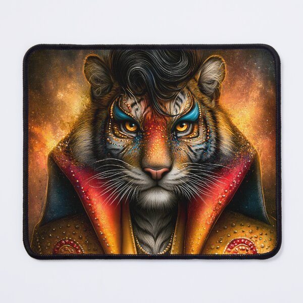 Item preview, Majestic Tiger Dressed as a Rock Star Icon designed and sold by Artessie.