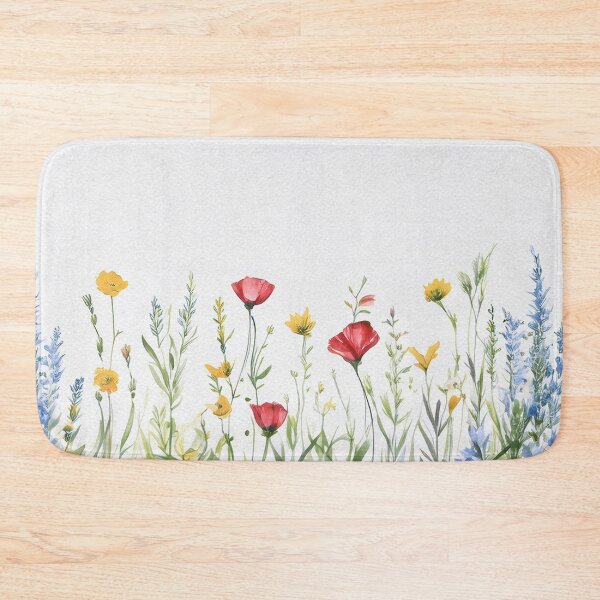 Item preview, Watercolor Wildflower Pastel Meadow Over a Soft Sky #13 designed and sold by DuckyRubin.