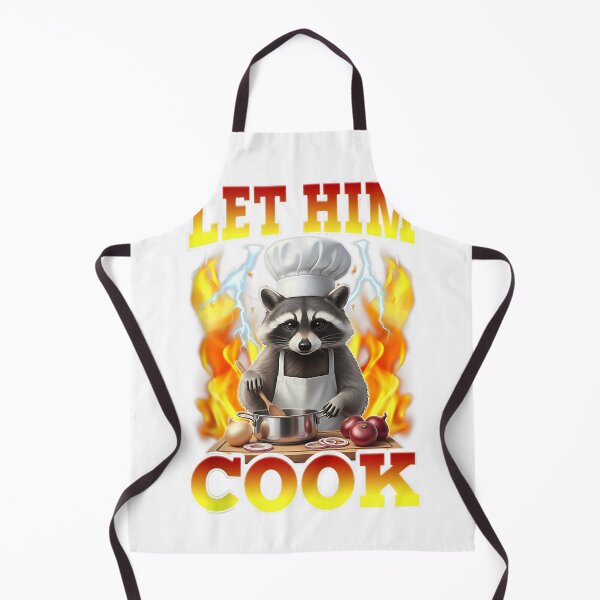 Item preview, Let Him Cook Funny Sarcastic Raccoon MasterChef Meme Tank Top designed and sold by gidget-gadget.