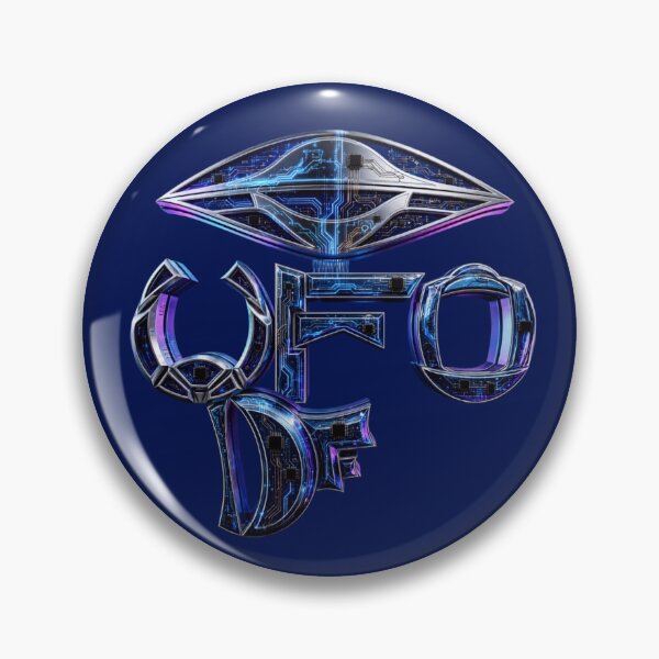 Artikelvorschau, UFO DF – Futuristisches Technologie-Emblem entworfen und verkauft von dragon580 // Waaa… the killer shark ran away.