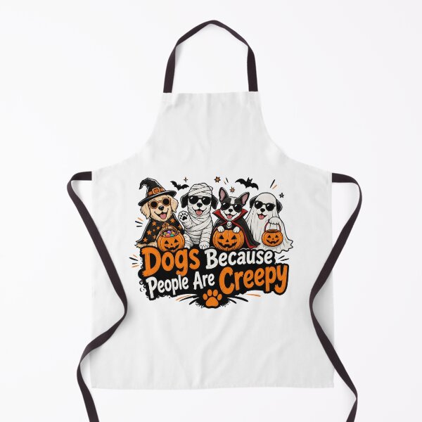 Item preview, Dogs Because People Are Creepy Halloween Costume Art designed and sold by SoyLamderma.