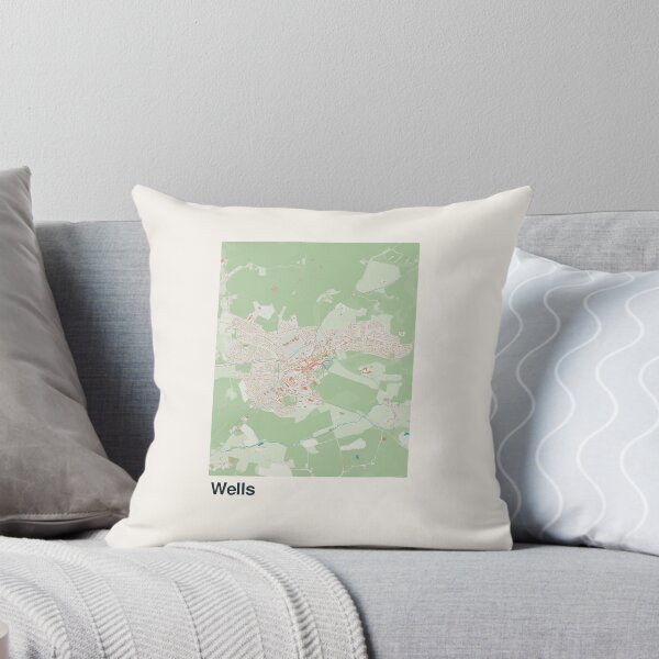 Item preview, Wells Minimalistic Map Art designed and sold by MapsNerd.