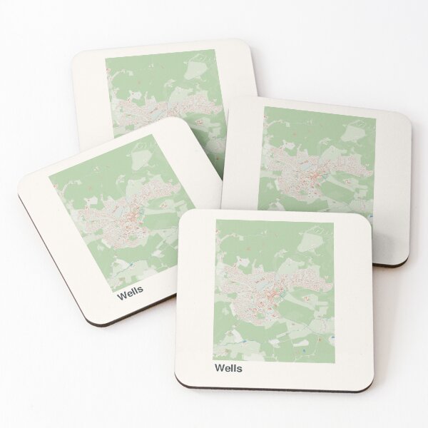 Item preview, Wells Minimalistic Map Art designed and sold by MapsNerd.