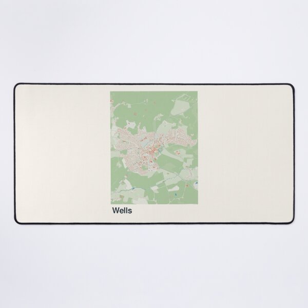 Item preview, Wells Minimalistic Map Art designed and sold by MapsNerd.