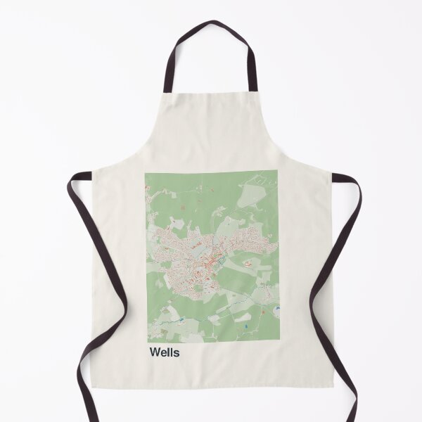 Item preview, Wells Minimalistic Map Art designed and sold by MapsNerd.