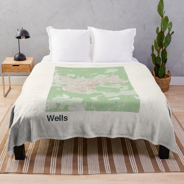 Item preview, Wells Minimalistic Map Art designed and sold by MapsNerd.