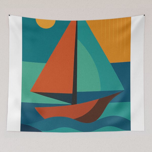 Item preview, Sailing - a Geometric illustration. designed and sold by GalleryKauffeld.