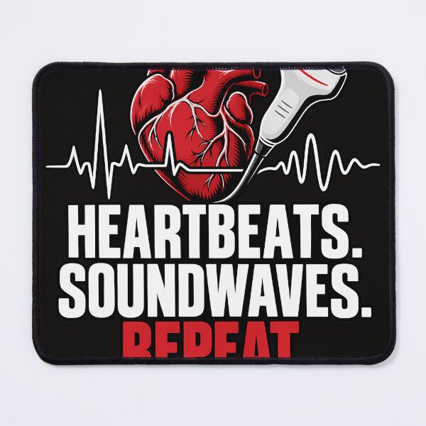 Item preview, Cardiac Sonographer – Heartbeats Soundwaves Repeat designed and sold by MiSuPa Studio.