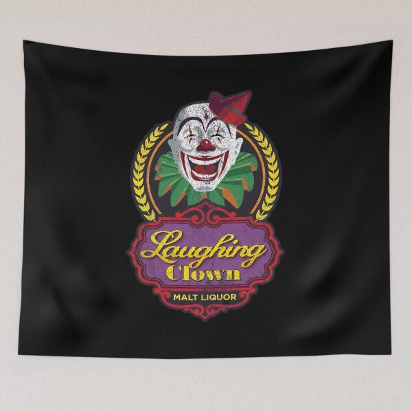 Artikelvorschau, Vintage Distressed Laughing Clown Mascot Shield Badge entworfen und verkauft von GiselEbner.