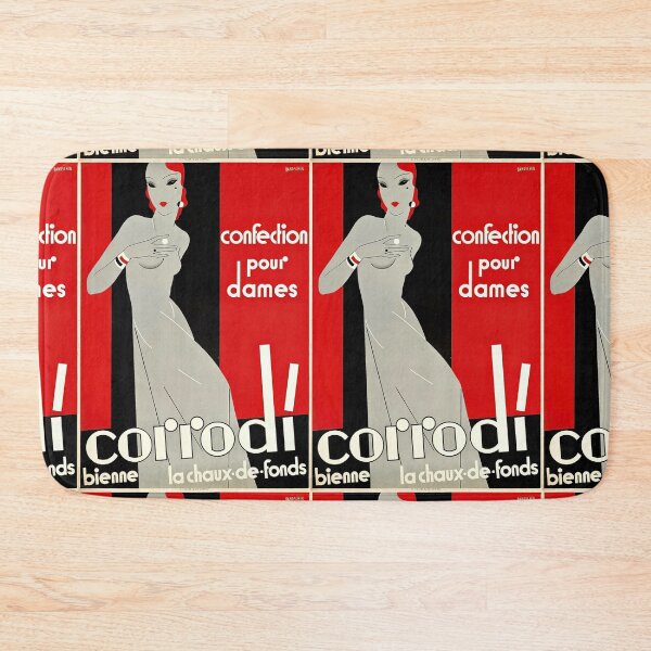 Item preview, Vintage Art Deco Poster | Corrodi Women's Fashion | Swiss Elegance | 1920s & 1930s Style | Bienne La Chaux-de-Fonds designed and sold by artofuniverse.