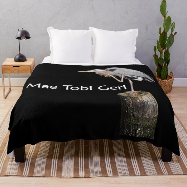 Item preview, Mae Tobi Geri Blue Heron Performing the Crane Black designed and sold by Art in My Loft.