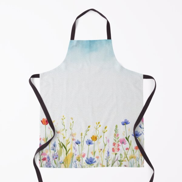 Item preview, Watercolor Wildflower Pastel Meadow Over a Soft Sky #16 designed and sold by DuckyRubin.