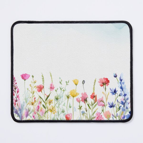 Item preview, Watercolor Wildflower Pastel Meadow Over a Soft Sky #17 designed and sold by DuckyRubin.