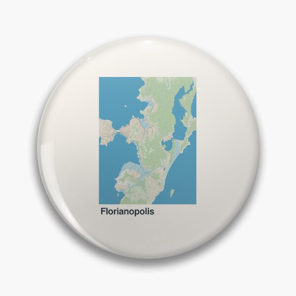 Item preview, Florianopolis Minimalistic Map Art designed and sold by MapsNerd.