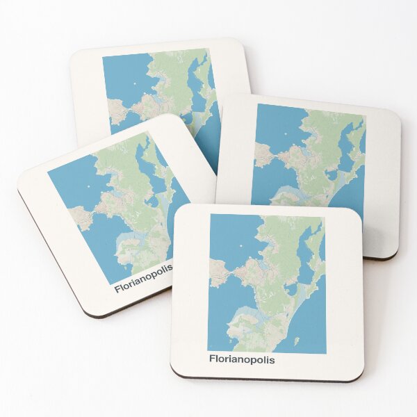 Item preview, Florianopolis Minimalistic Map Art designed and sold by MapsNerd.