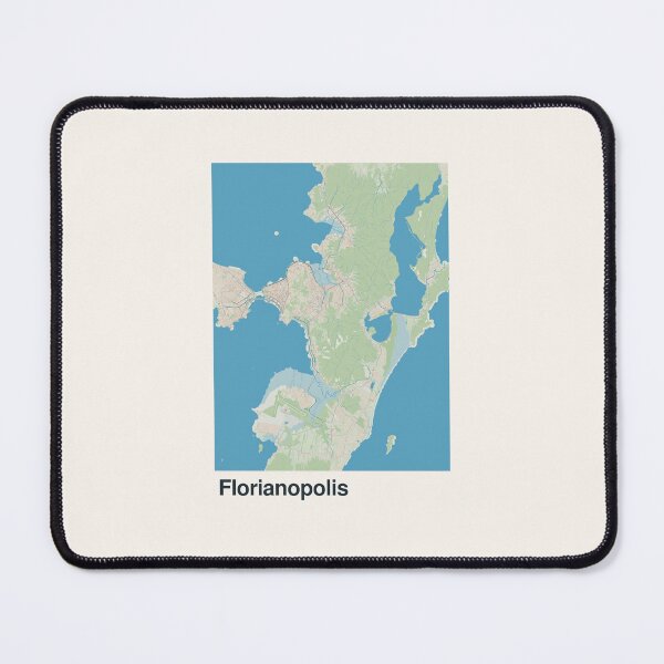 Item preview, Florianopolis Minimalistic Map Art designed and sold by MapsNerd.