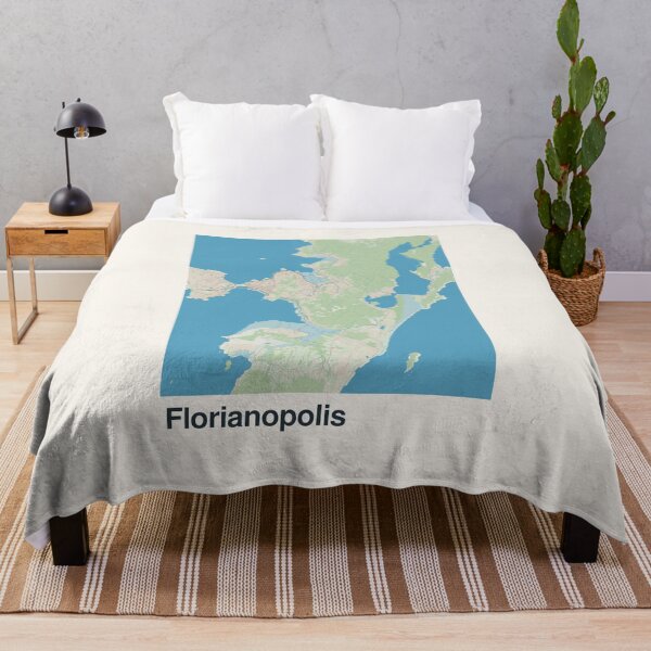 Item preview, Florianopolis Minimalistic Map Art designed and sold by MapsNerd.