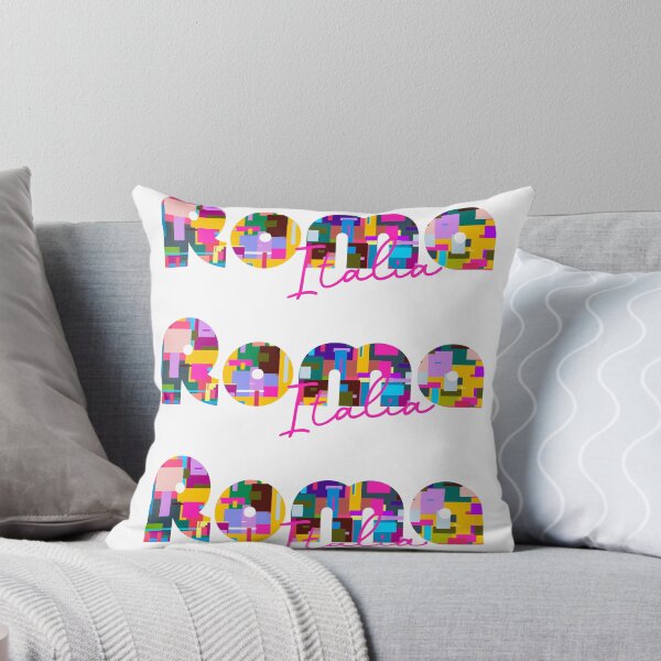 Item preview, Rome, Italia, colorful typography design for travellers designed and sold by Wanderful-roads.