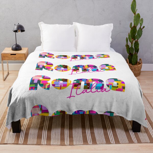 Item preview, Rome, Italia, colorful typography design for travellers designed and sold by Wanderful-roads.