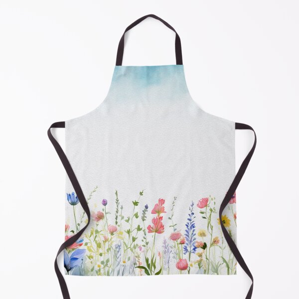 Item preview, Copy of Watercolor Wildflower Pastel Meadow Over a Soft Sky #18 designed and sold by DuckyRubin.