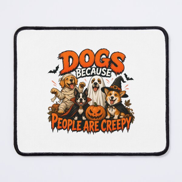 Item preview, Dogs Because People Are Creepy Halloween Ghost Dogs designed and sold by SoyLamderma.