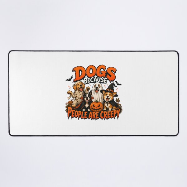 Item preview, Dogs Because People Are Creepy Halloween Ghost Dogs designed and sold by SoyLamderma.