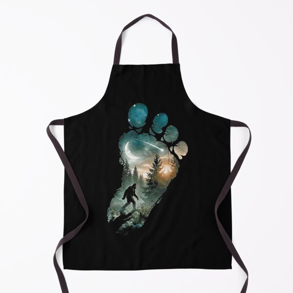 Item preview, Bigfoot Footprint Moon Light Mountain Trees Forest Sasquatch designed and sold by Capisedo.