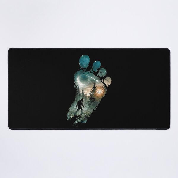 Item preview, Bigfoot Footprint Moon Light Mountain Trees Forest Sasquatch designed and sold by Capisedo.