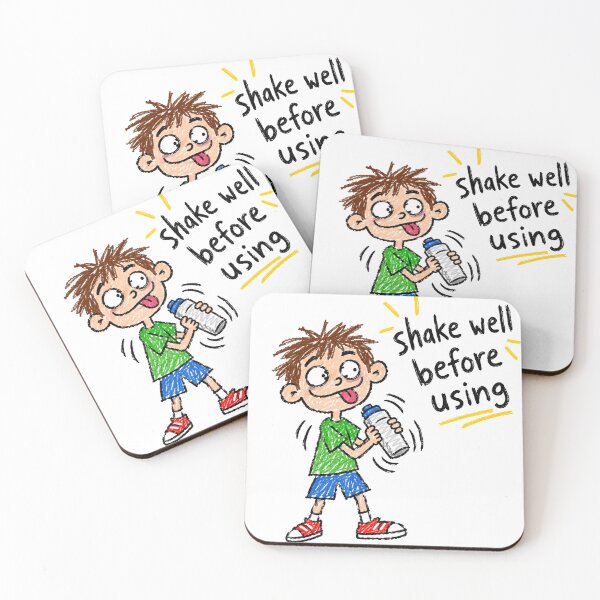 Item preview, Shake Well Before Using - Funny Crayon Illustration Art Print designed and sold by BLUESKY11a.