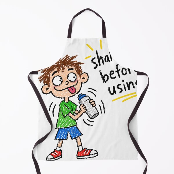 Item preview, Shake Well Before Using - Funny Crayon Illustration Art Print designed and sold by BLUESKY11a.