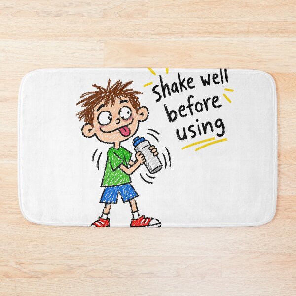 Item preview, Shake Well Before Using - Funny Crayon Illustration Art Print designed and sold by BLUESKY11a.