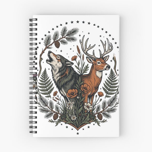 Item preview, Wild Wolf and Deer Woodland designed and sold by naragon4289.