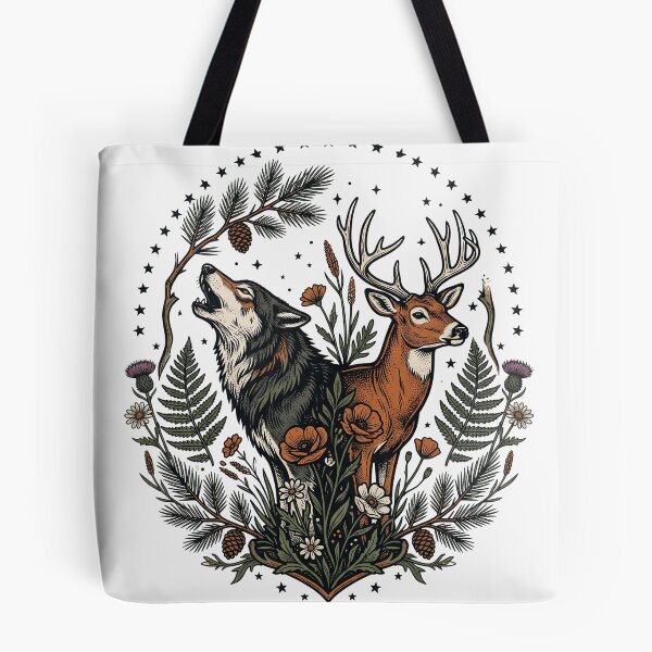 Item preview, Wild Wolf and Deer Woodland designed and sold by naragon4289.