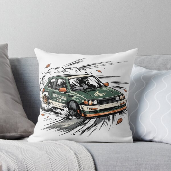 Item preview, Night Curve Club Retro Drift Car Style Street Racing Art Design designed and sold by inkoutninja.
