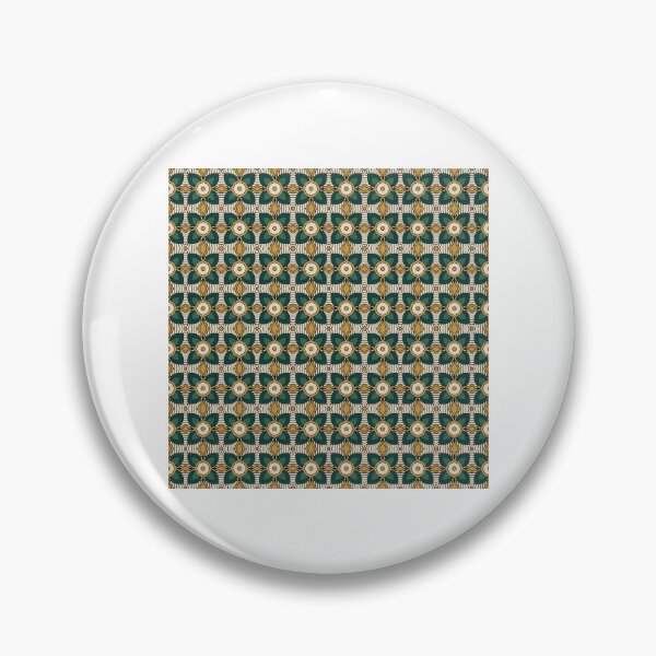 Item preview, Emerald Green Botanical Geometric Pattern designed and sold by scholenhellenaa.