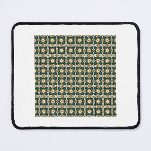Item preview, Emerald Green Botanical Geometric Pattern designed and sold by scholenhellenaa.