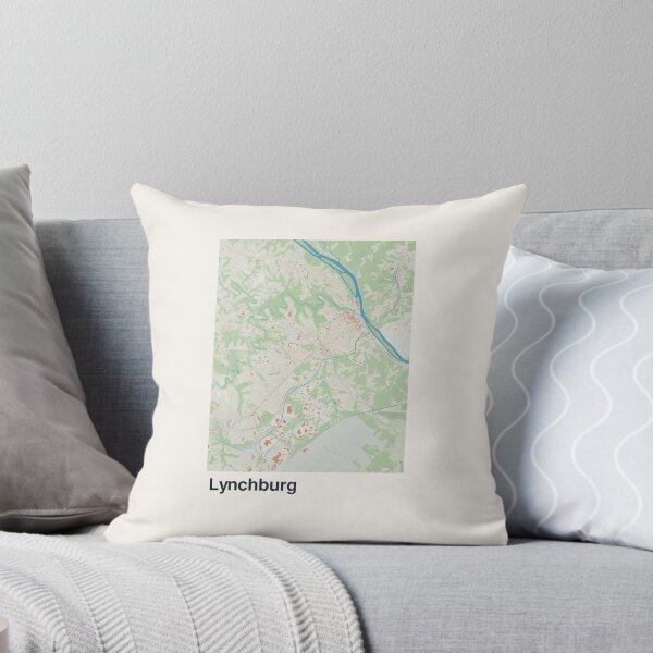 Item preview, Mapa minimalista de Lynchburg designed and sold by MapsNerd.