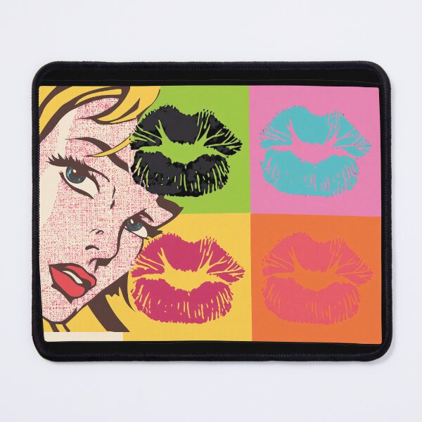 Item preview, Pop Art Woman Kiss Lips Vibrant Colors designed and sold by SusieYost.