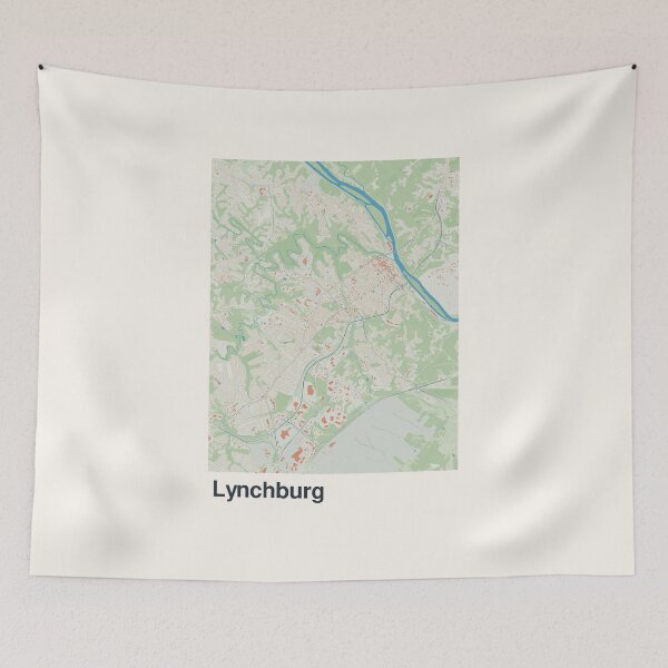 Item preview, Lynchburg Minimalistic Map Art designed and sold by MapsNerd.
