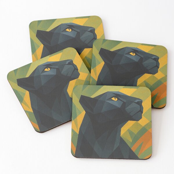 Item preview, Black Panther - a Geometric illustration. designed and sold by GalleryKauffeld.