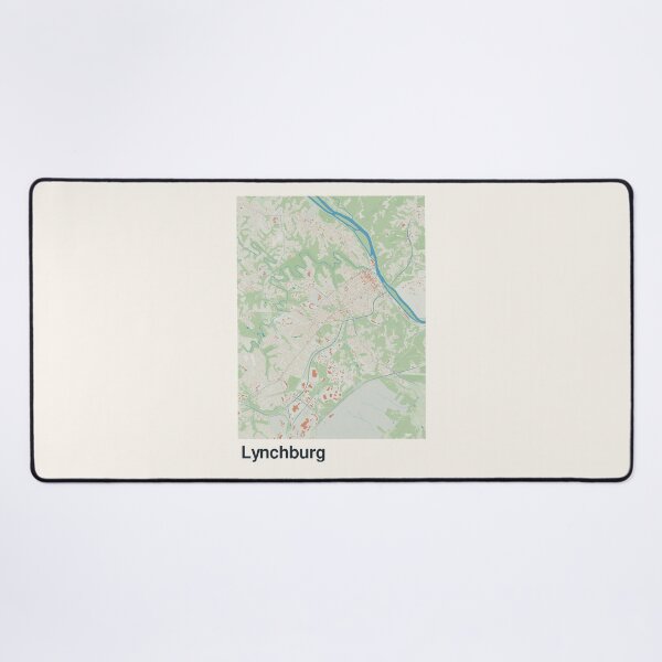 Item preview, Lynchburg Minimalistic Map Art designed and sold by MapsNerd.