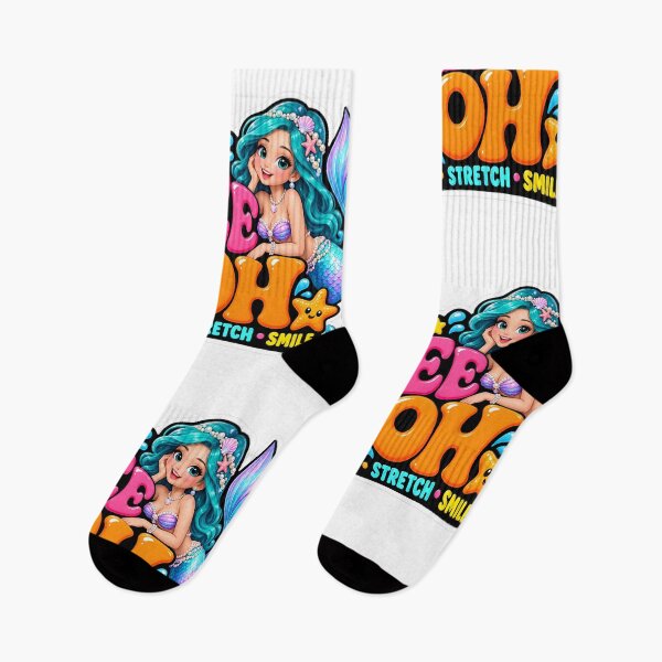 Item preview, Cute Retro Mermaid Squeeze Stretch Smile Ocean Art designed and sold by Bhaskar Digital Art.