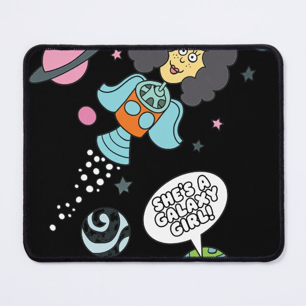 Item preview, She's A Galaxy Girl Retro Space Cartoon Art designed and sold by SusieYost.