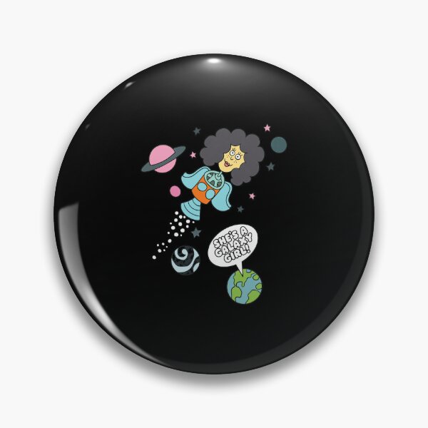 Item preview, She's A Galaxy Girl Retro Space Cartoon Art designed and sold by SusieYost.