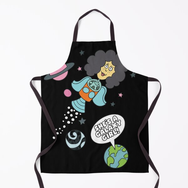 Item preview, She's A Galaxy Girl Retro Space Cartoon Art designed and sold by SusieYost.
