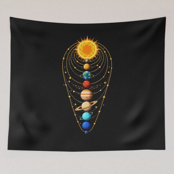 Item preview, Space Solar System Lover Retro Solar Design designed and sold by Genius Geek.