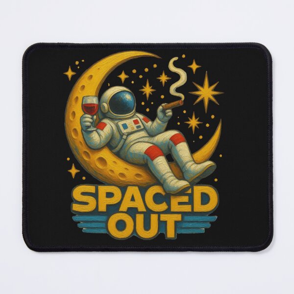 Item preview, Spaced Out Astronaut Moon Space Lover Retro Space designed and sold by Genius Geek.