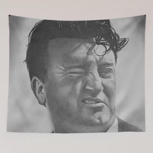 Item preview, Brendan Behan Pencil Portrait – Irish Writer & Dublin Literary Legend Art designed and sold by ConorKeeganArt.
