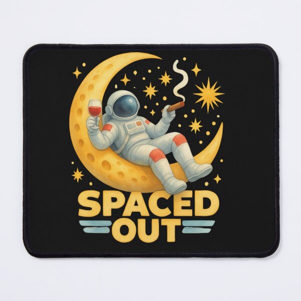 Item preview, Spaced Out Astronaut Moon Space Lover Retro Space designed and sold by Genius Geek.